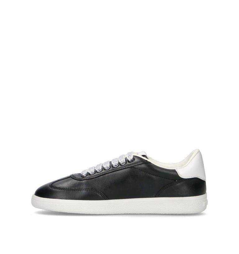 LOVE MOSCHINO Sneaker donna nera in pelle