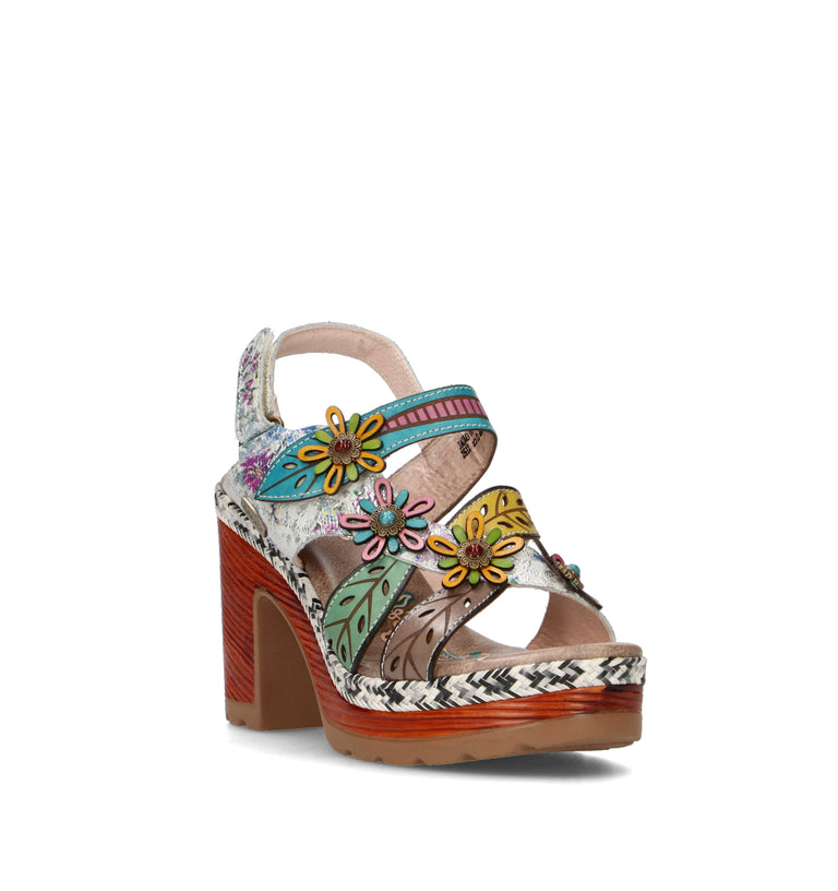 LAURA VITA Sandalo donna taupe in pelle