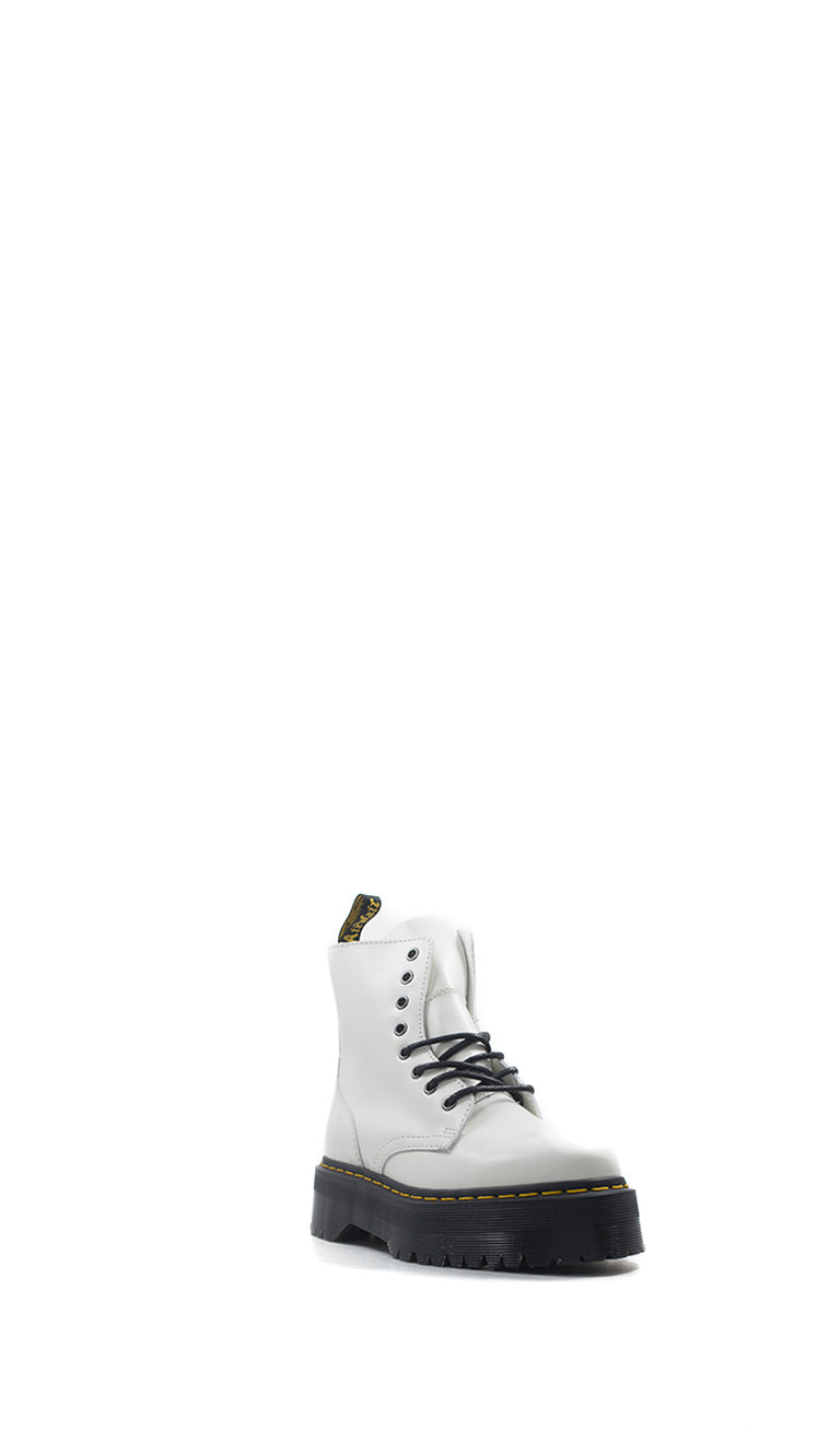 DR. MARTENS Anfibio donna bianco in pelle