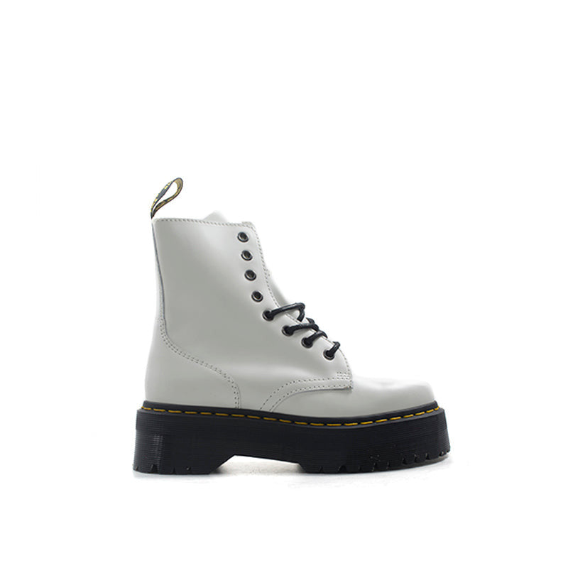 DR. MARTENS Anfibio donna bianco in pelle