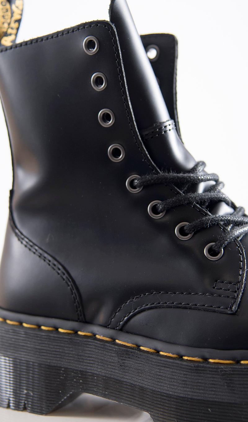 DR. MARTENS Anfibio donna nero in pelle