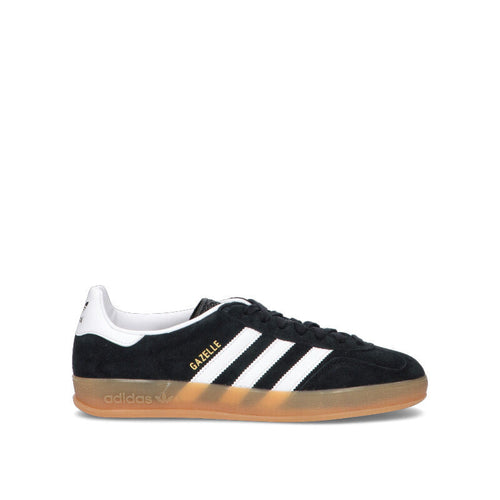 ADIDAS GAZELLE Sneaker donna nera e bianca in suede