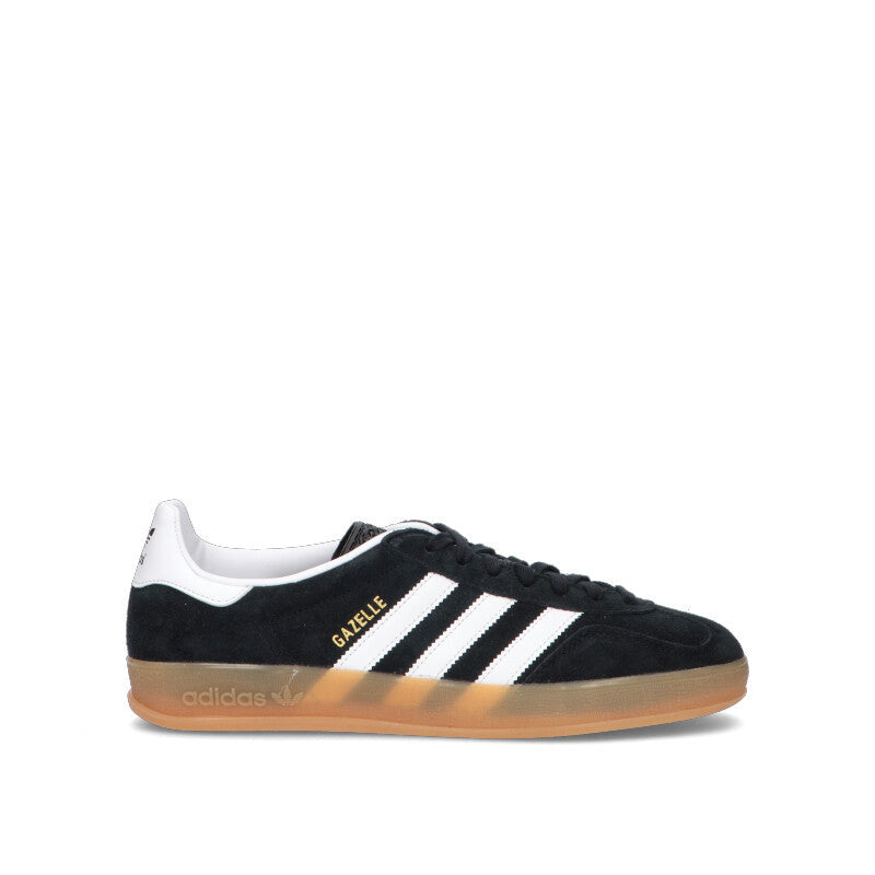 ADIDAS GAZELLE Sneaker donna nera e bianca in suede