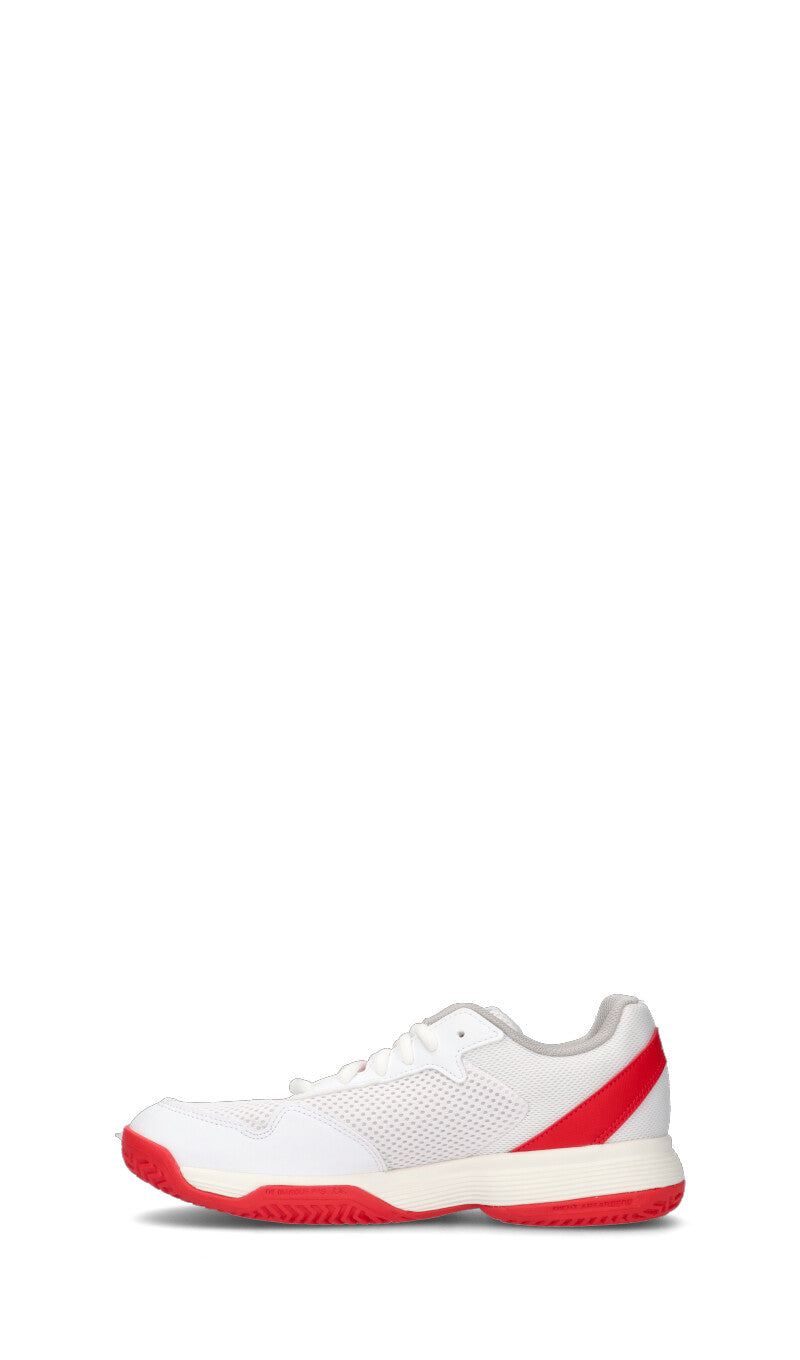 ADIDAS COURTFLASH K Scarpa running ragazza bianca/rossa