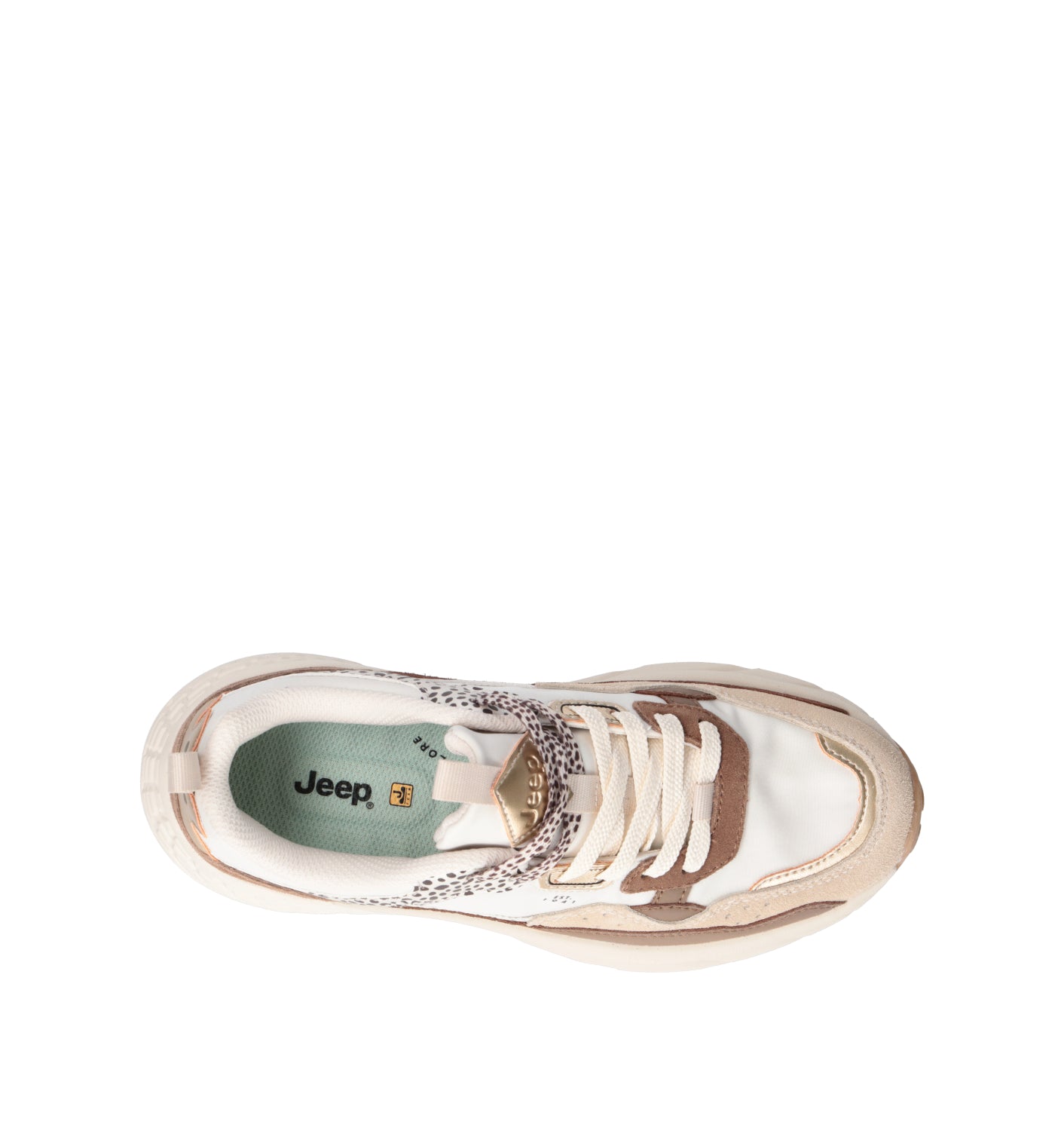 JEEP Sneaker donna bianca/beige