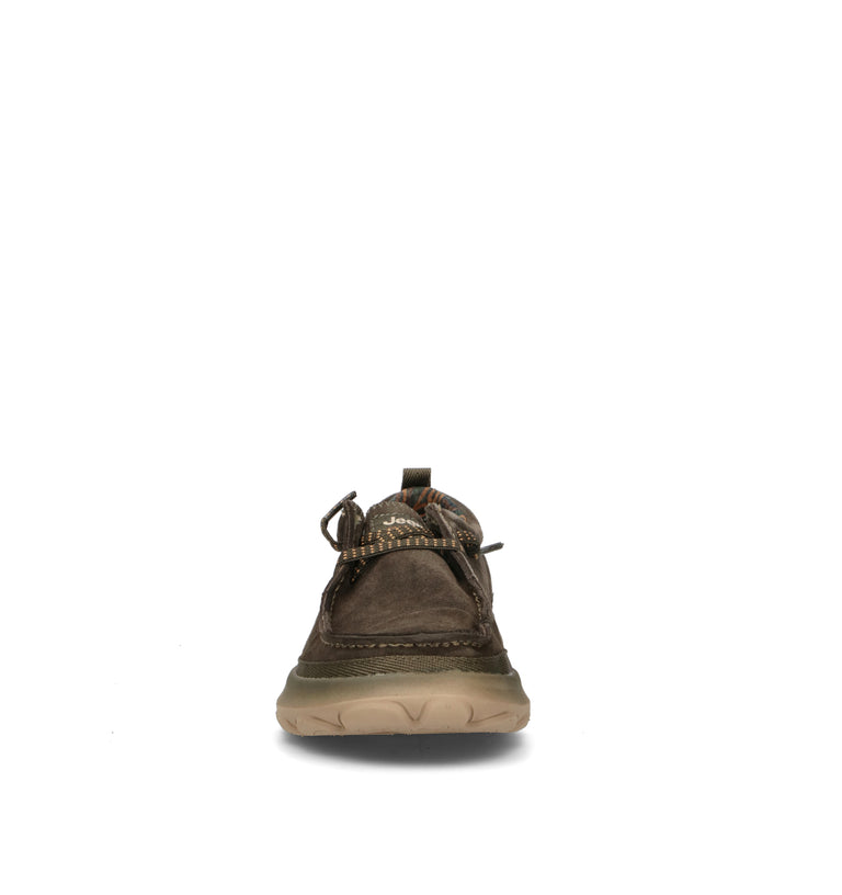 JEEP Mocassino uomo militare in suede
