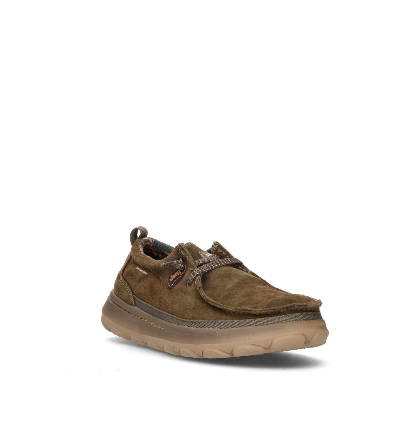 JEEP Mocassino uomo militare in suede