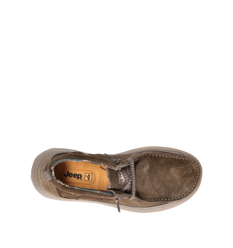 JEEP Mocassino uomo militare in suede