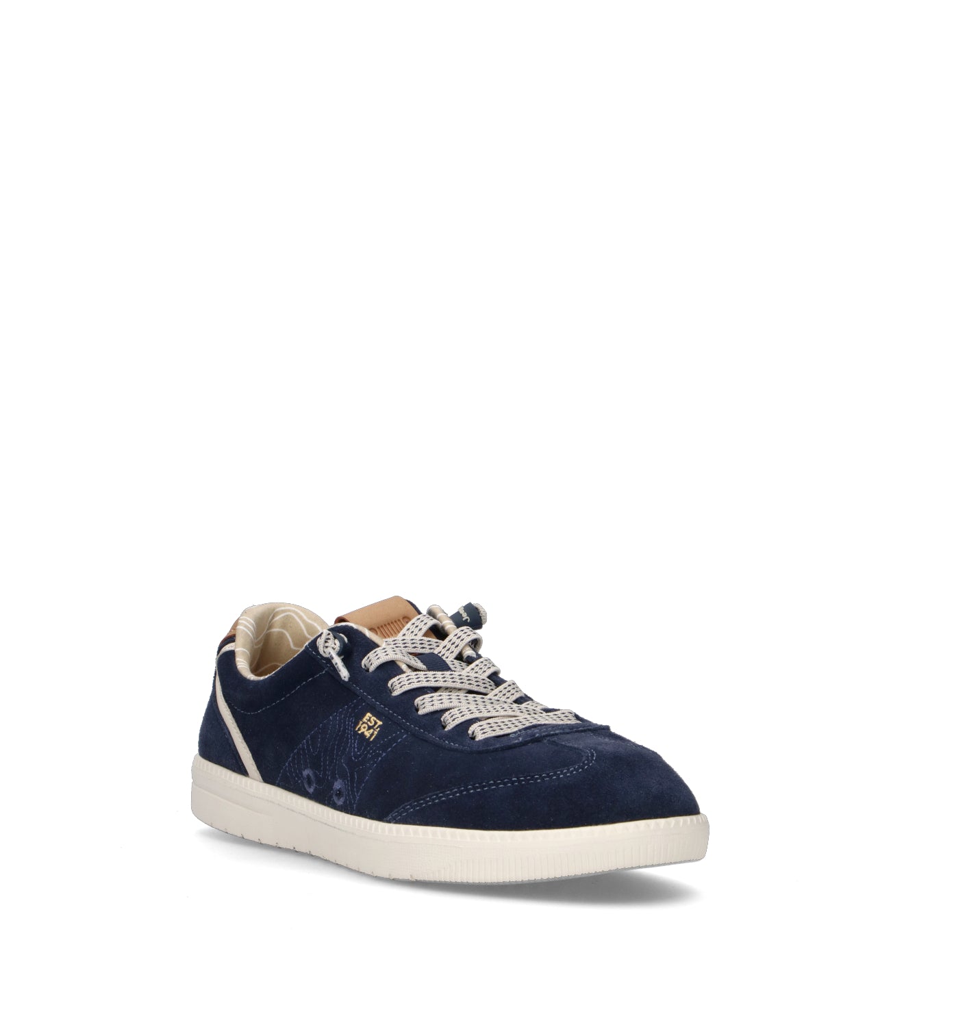 JEEP Sneaker uomo blu in suede