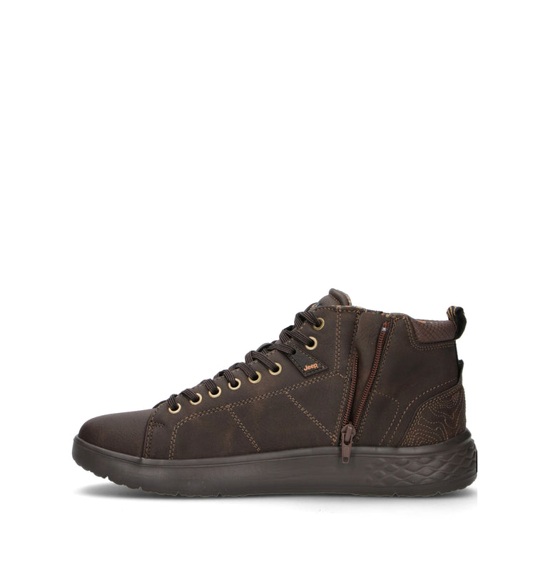 JEEP Polacco uomo marrone in pelle