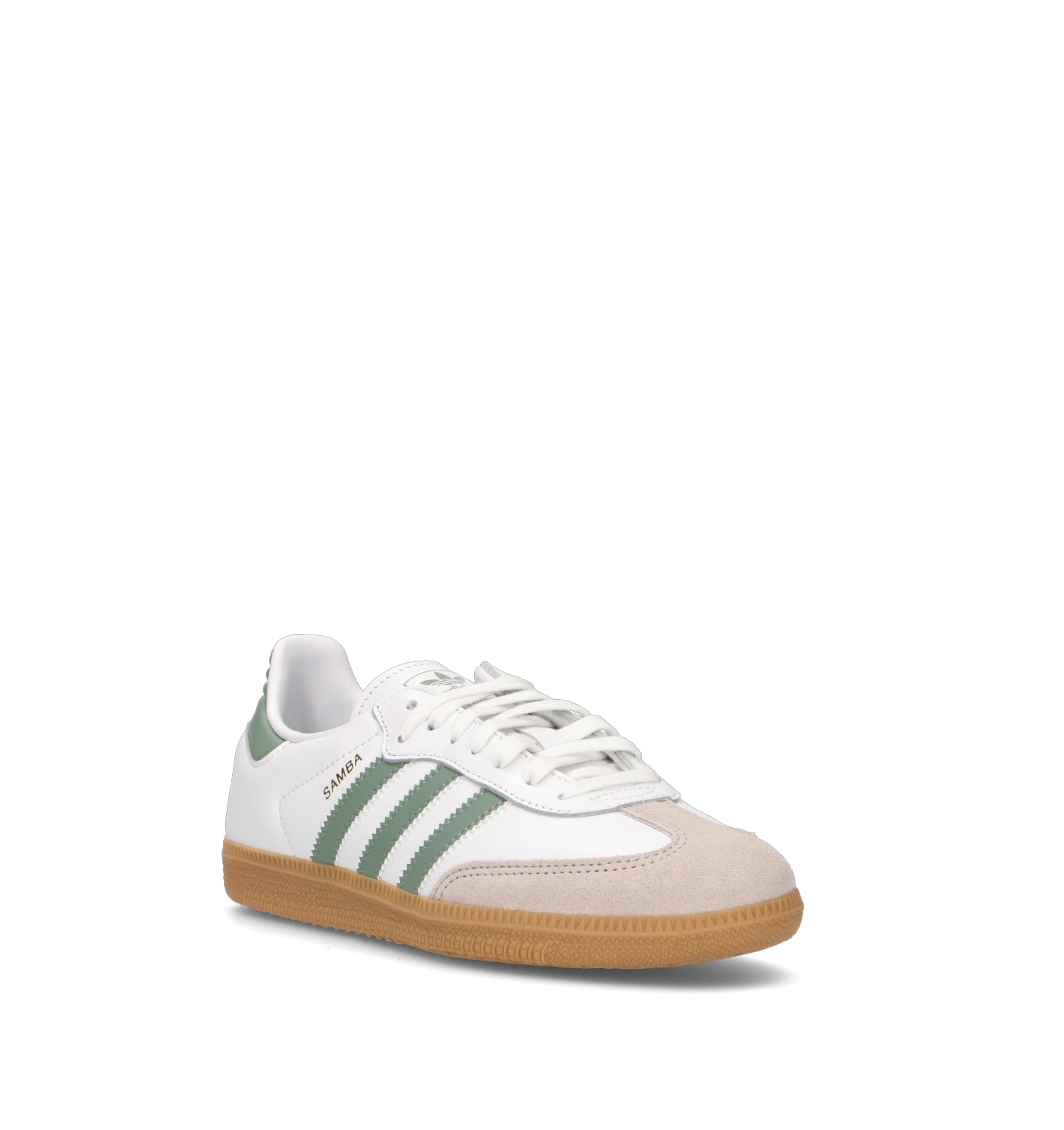 ADIDAS SAMBA OG J Sneaker ragazza bianca/salvia
