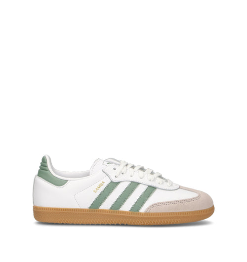 ADIDAS SAMBA OG J Sneaker ragazza bianca/salvia