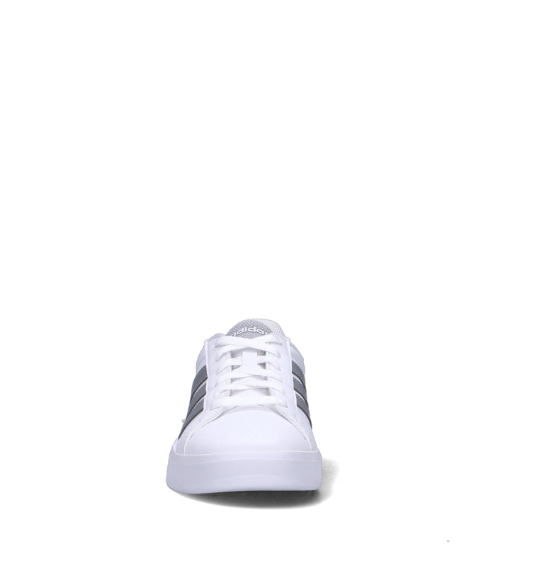 ADIDAS GRAND COURT 3.0 J Sneaker ragazzo bianca/argento