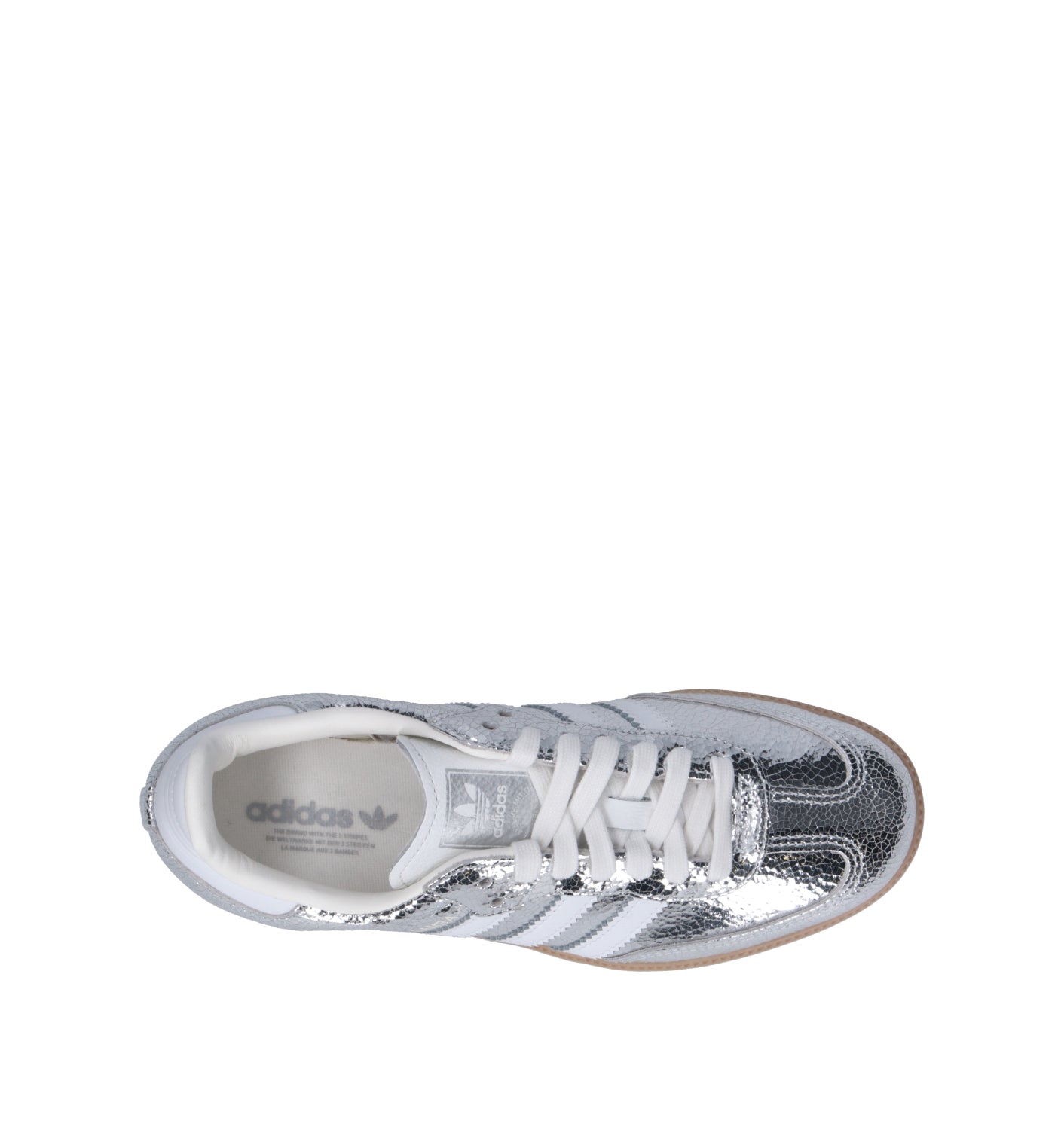 ADIDAS SAMBA OG W Sneaker donna argento in pelle