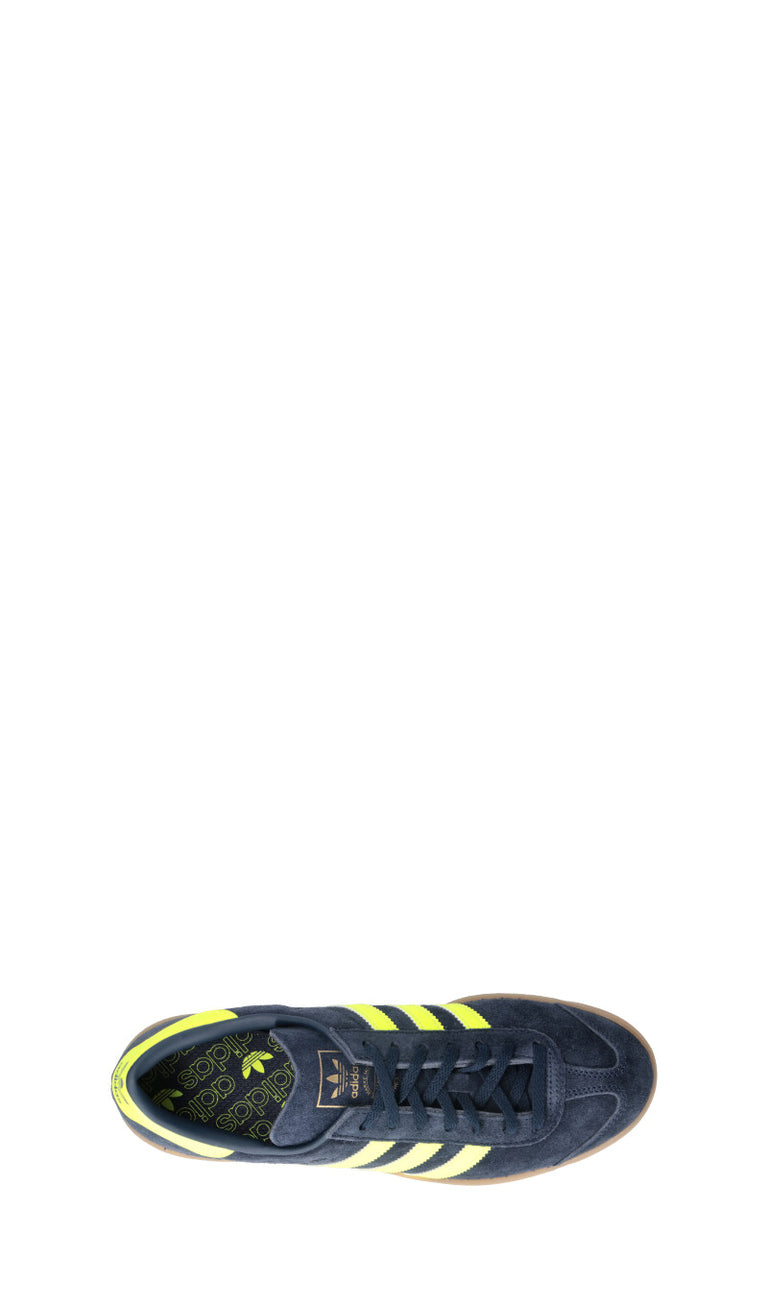 ADIDAS - HAMBURG W Sneaker donna blu/gialla in suede