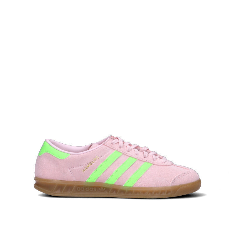 ADIDAS HAMBURG W Sneaker donna rosa/verde in suede