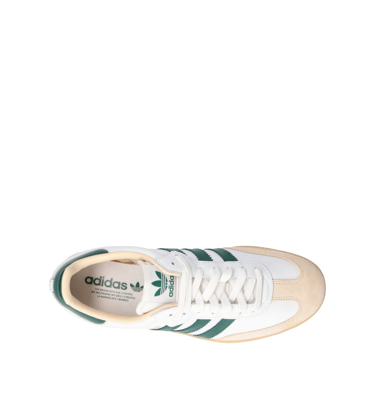 ADIDAS SAMBA Sneaker uomo bianca/verde in pelle