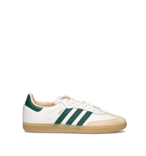 ADIDAS SAMBA Sneaker uomo bianca/verde in pelle
