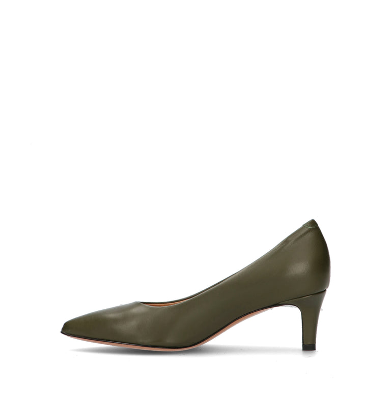 JUBILE' Décolleté donna verde in pelle