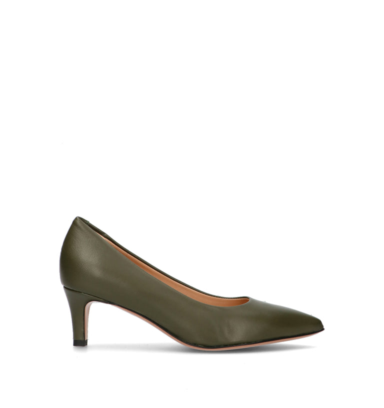JUBILE' Décolleté donna verde in pelle
