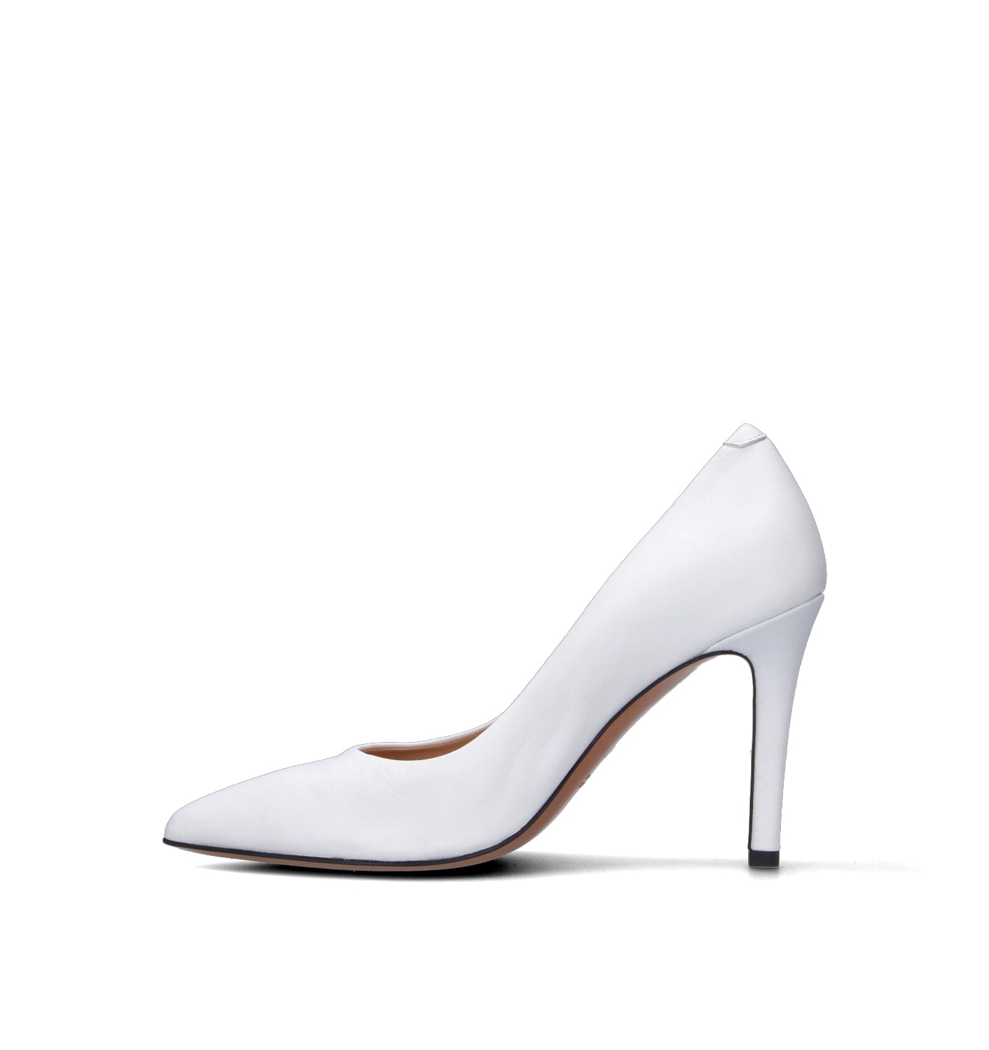JUBILE' Décolleté donna bianca in pelle
