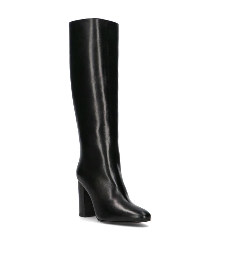JUBILE' Stivale donna nero in pelle