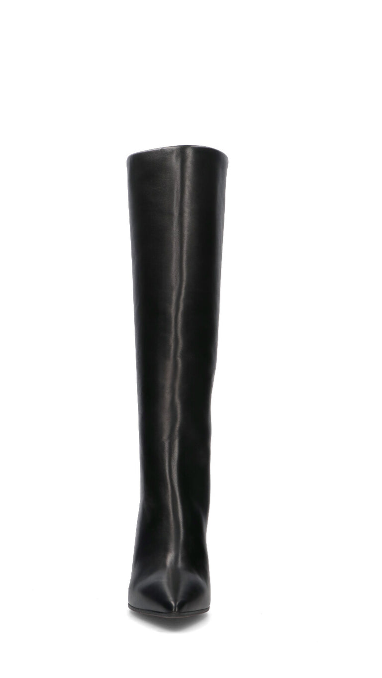 JUBILE' Stivale donna nero in pelle