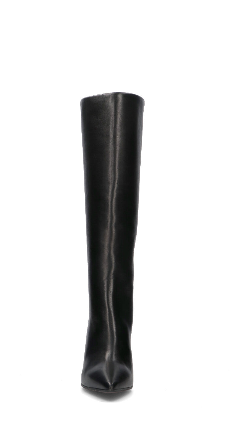 JUBILE' Stivale donna nero in pelle
