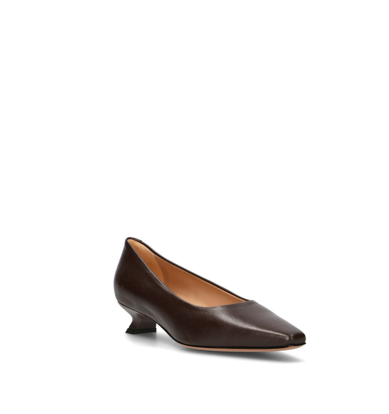 JUBILE' Décolleté donna marrone in pelle