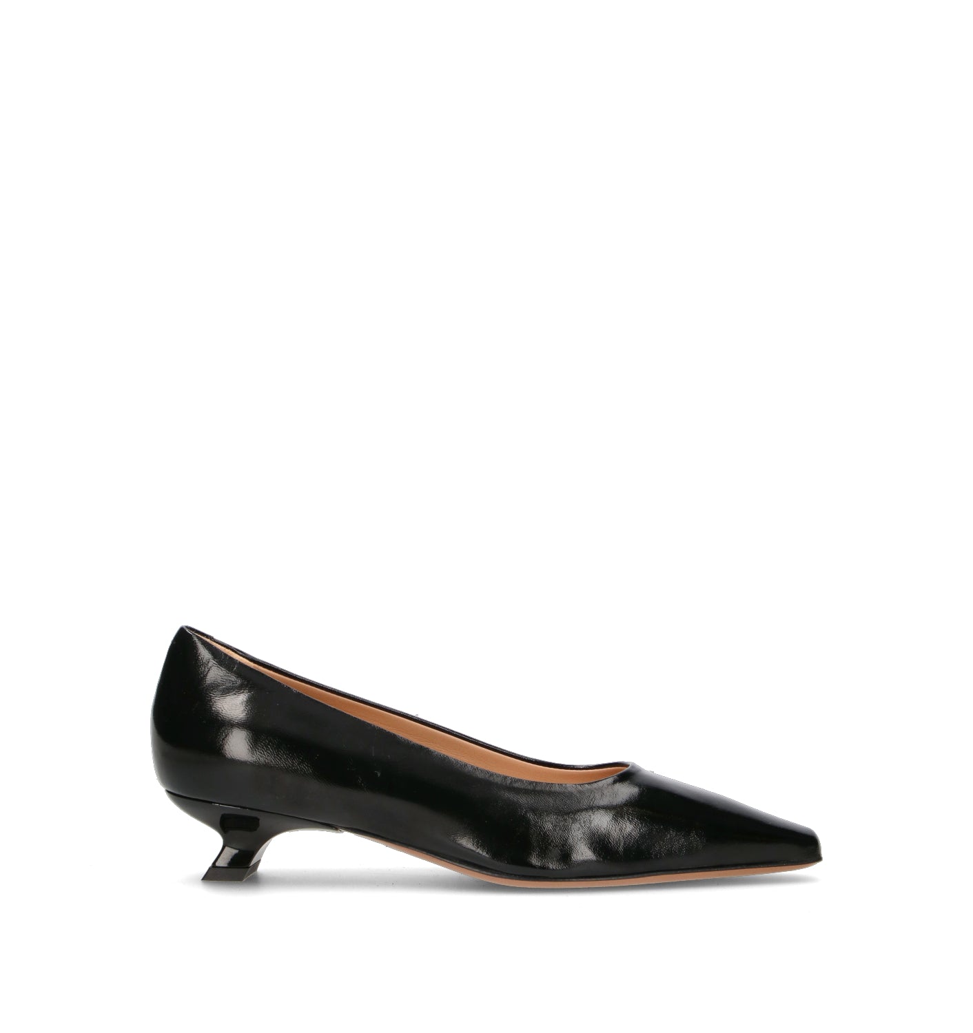 JUBILE' Décolleté donna nero in pelle