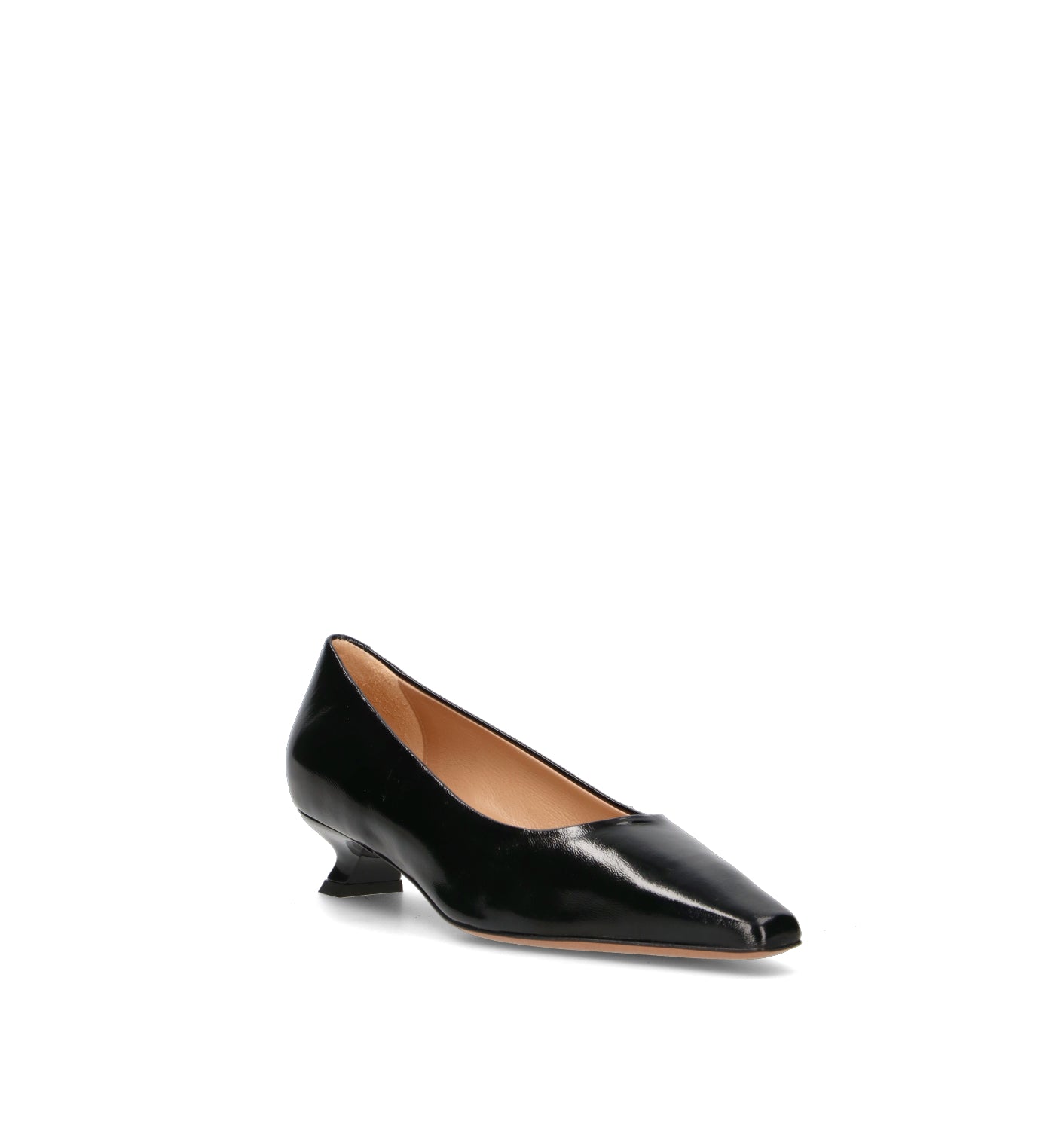 JUBILE' Décolleté donna nero in pelle