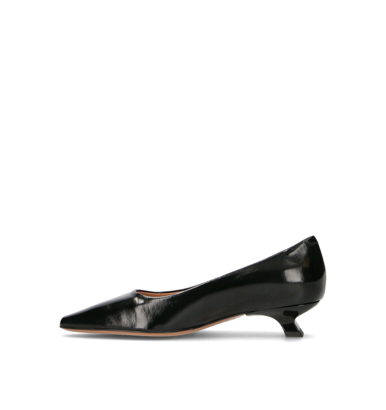 JUBILE' Décolleté donna nero in pelle