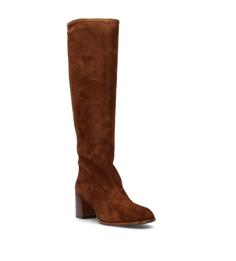 JUBILE' Stivale donna sigaro in suede