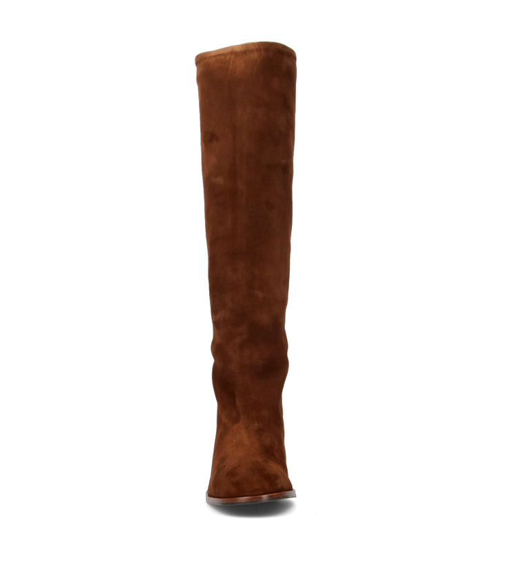 JUBILE' Stivale donna sigaro in suede