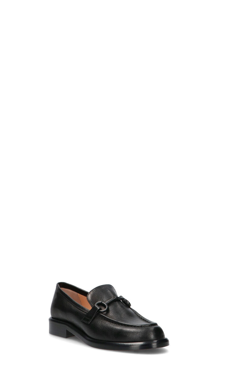 JUBILE' Mocassino donna nero in pelle