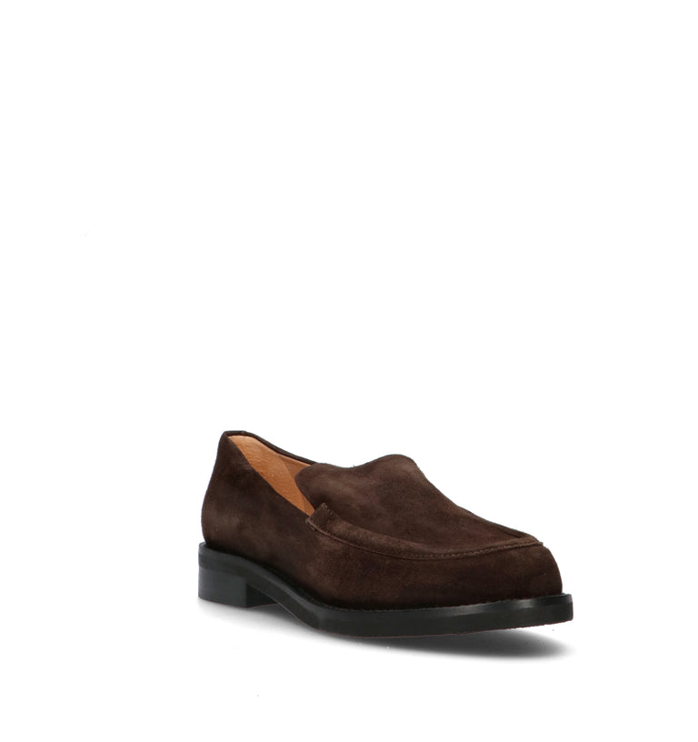 JUBILE' Mocassino donna marrone in suede