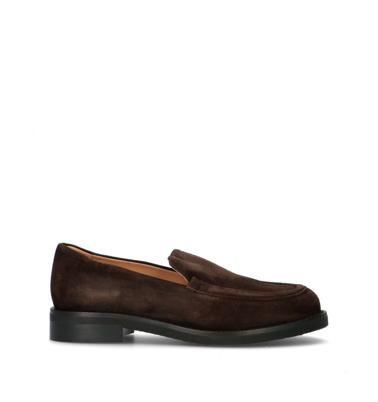 JUBILE' Mocassino donna marrone in suede