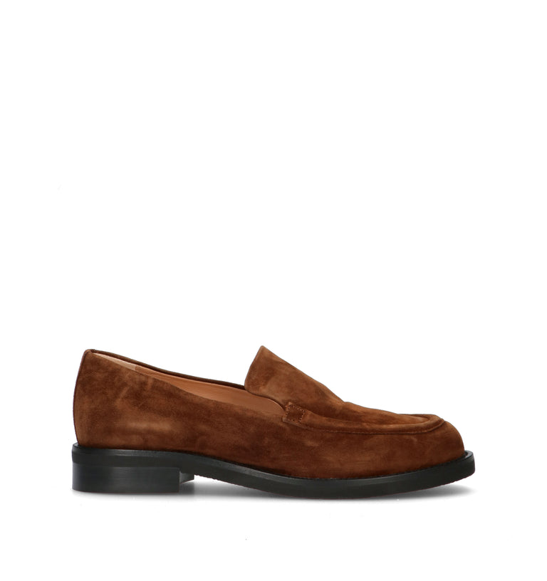 JUBILE' Mocassino donna marrone in suede