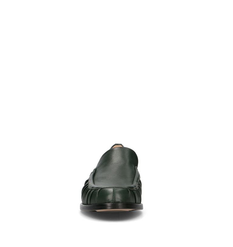 JUBILE' Mocassino donna verde in pelle