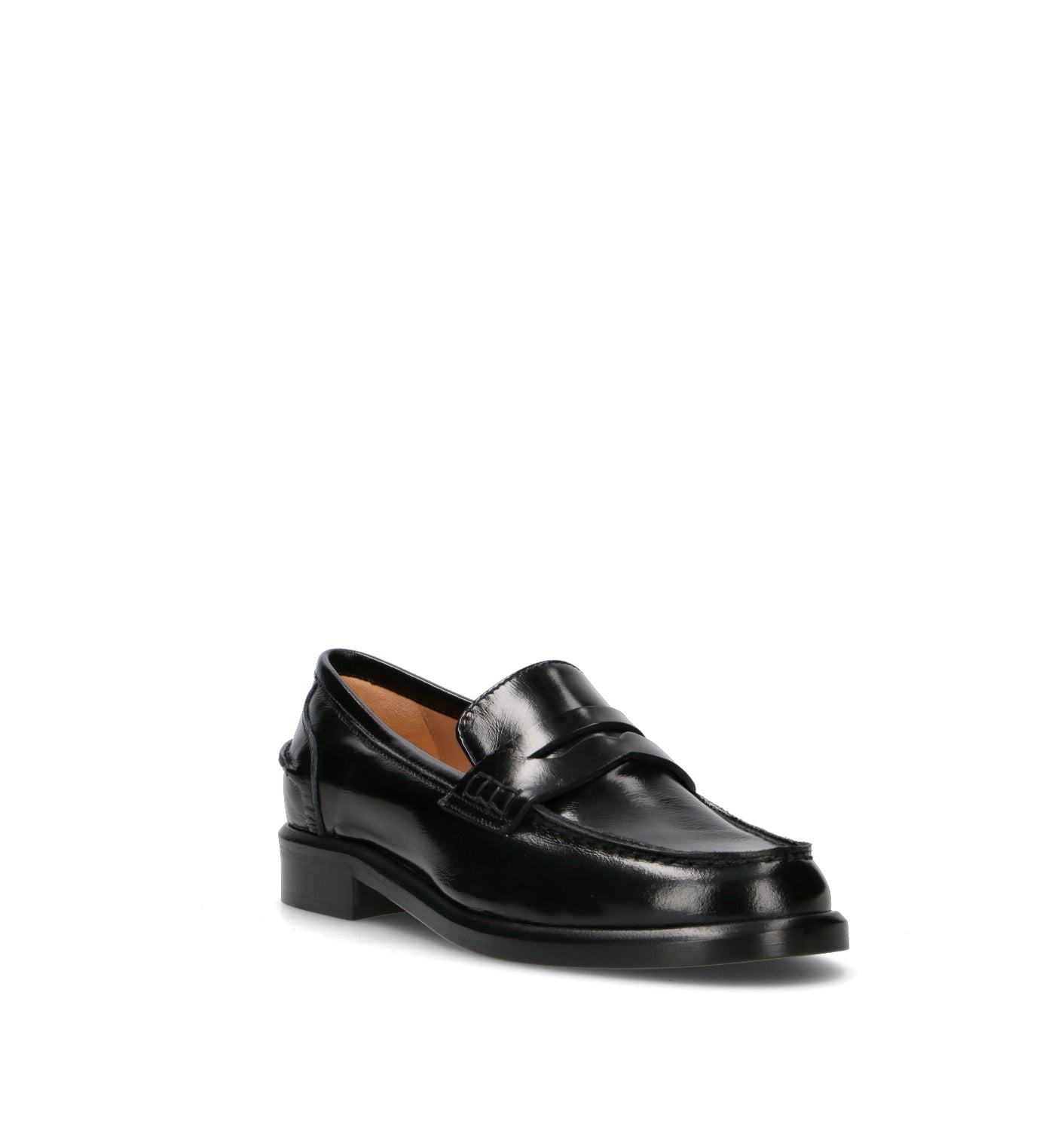 JUBILE' Mocassino donna nero in pelle