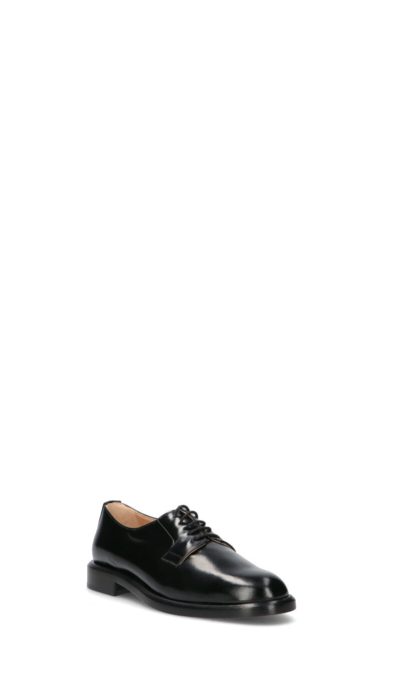 JUBILE' Stringata donna nera in pelle