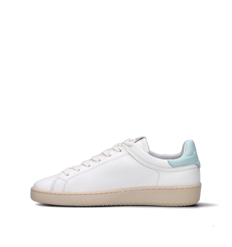 THE76 Sneaker donna bianca/azzurra in pelle