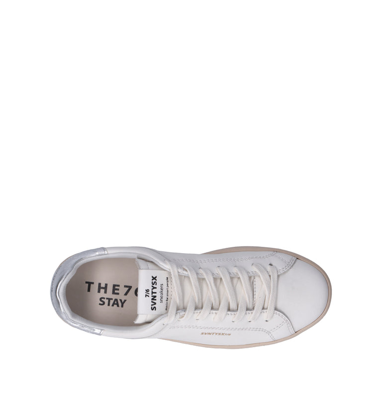 THE76 Sneaker donna bianca in pelle