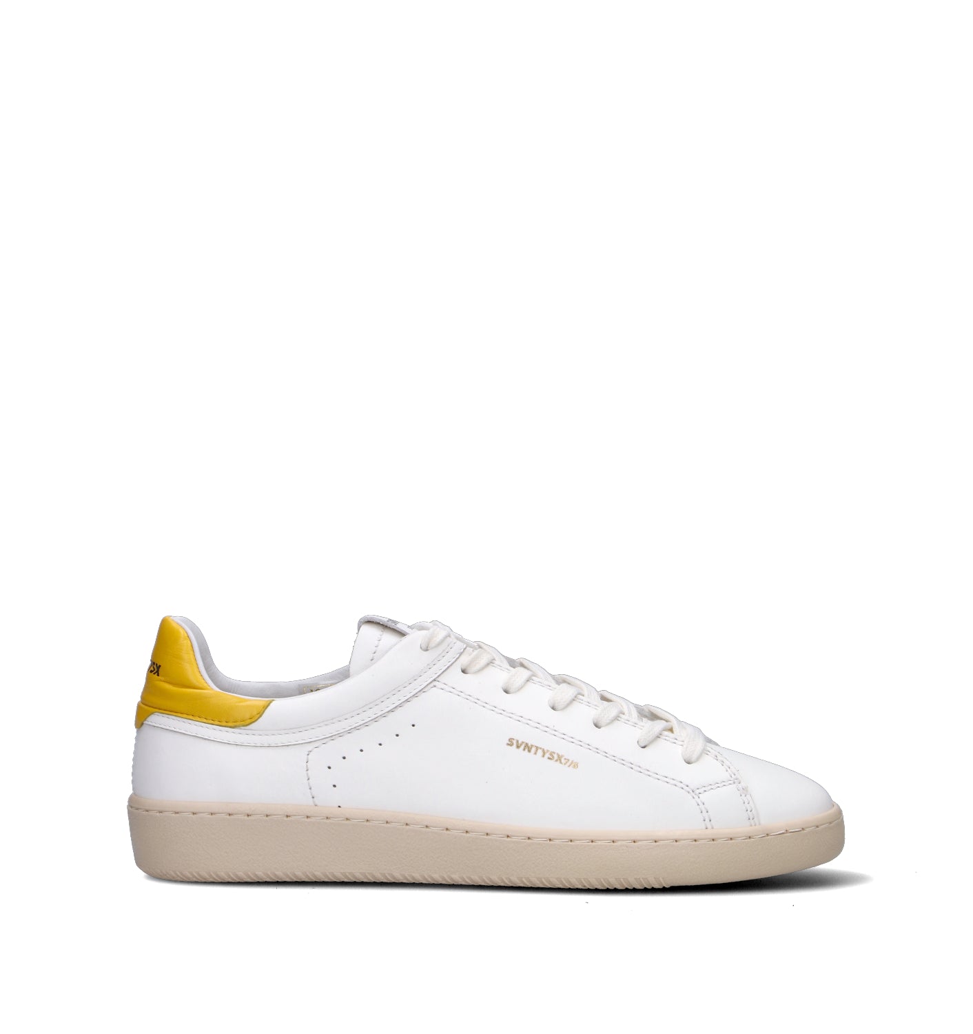 THE76 Sneaker uomo bianca/gialla in pelle