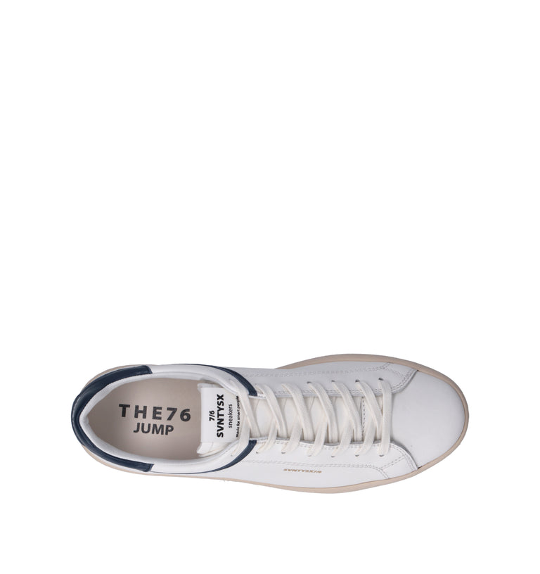 THE76 Sneaker uomo bianca/blu in pelle