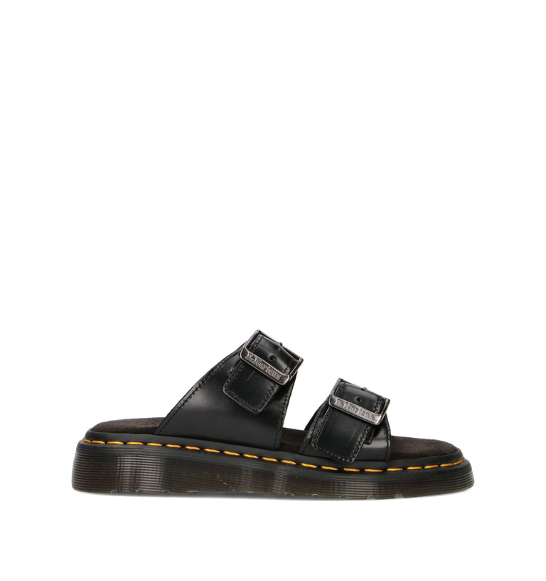 DR. MARTENS JOSEF Ciabatta donna nera in pelle