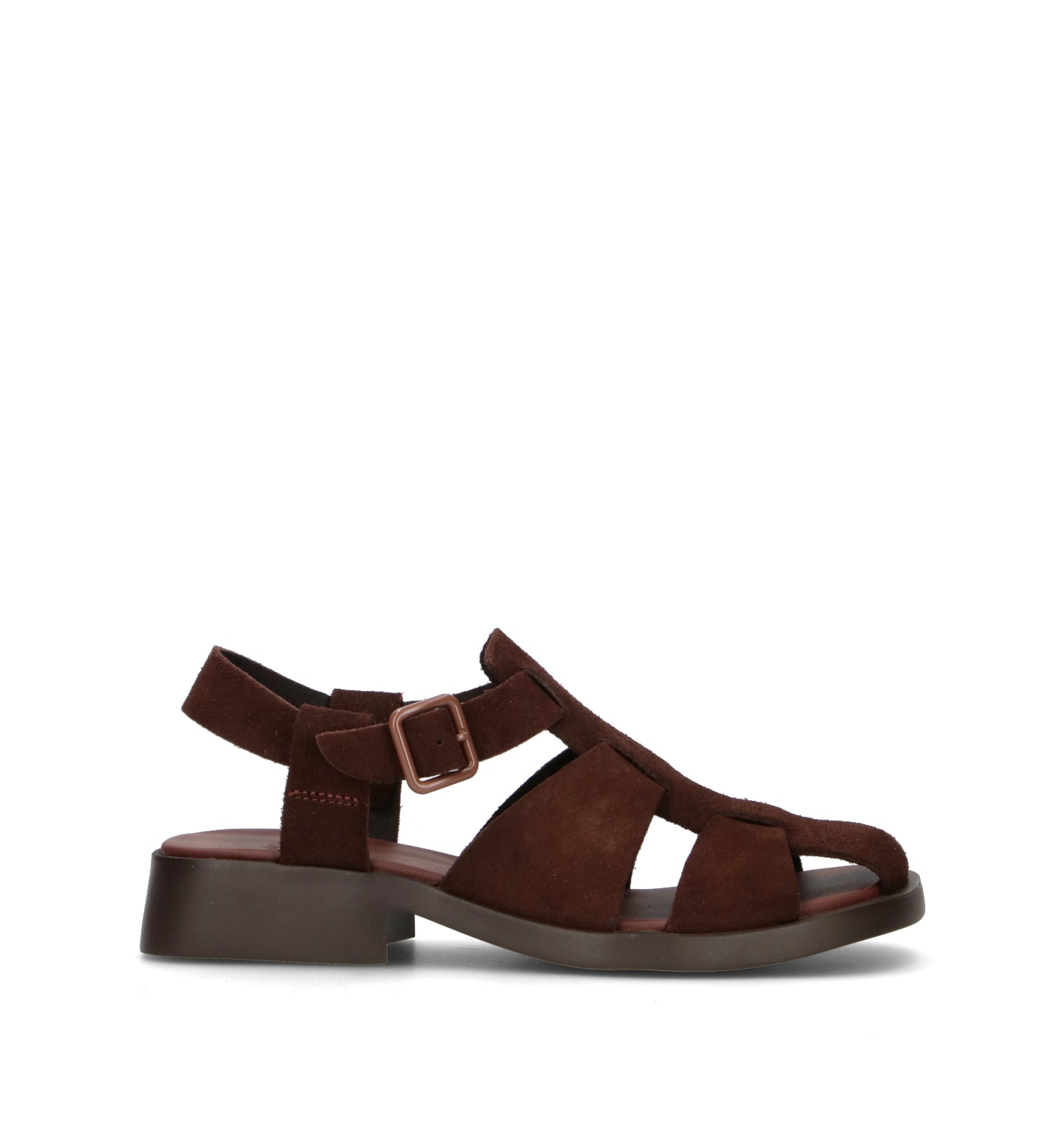 CAMPER Sandalo donna marrone in suede