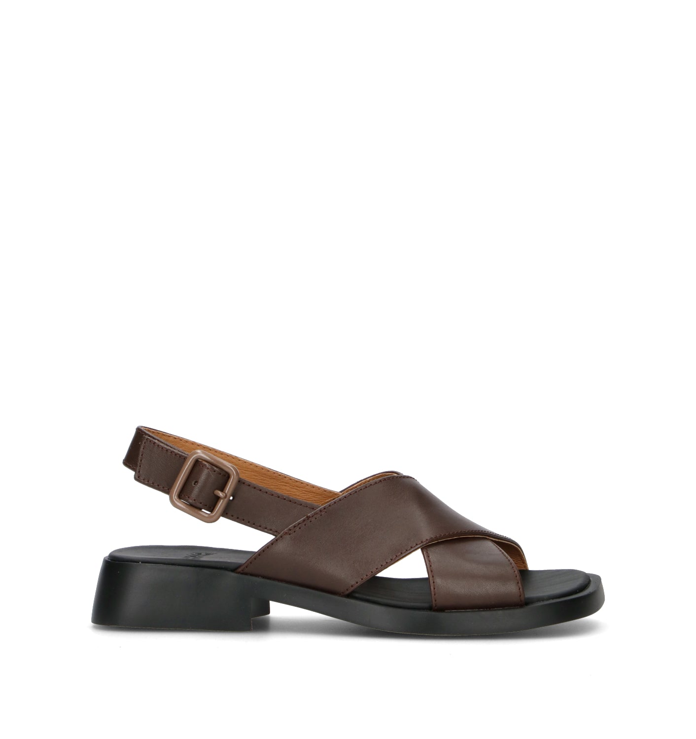 CAMPER Sandalo donna marrone in pelle