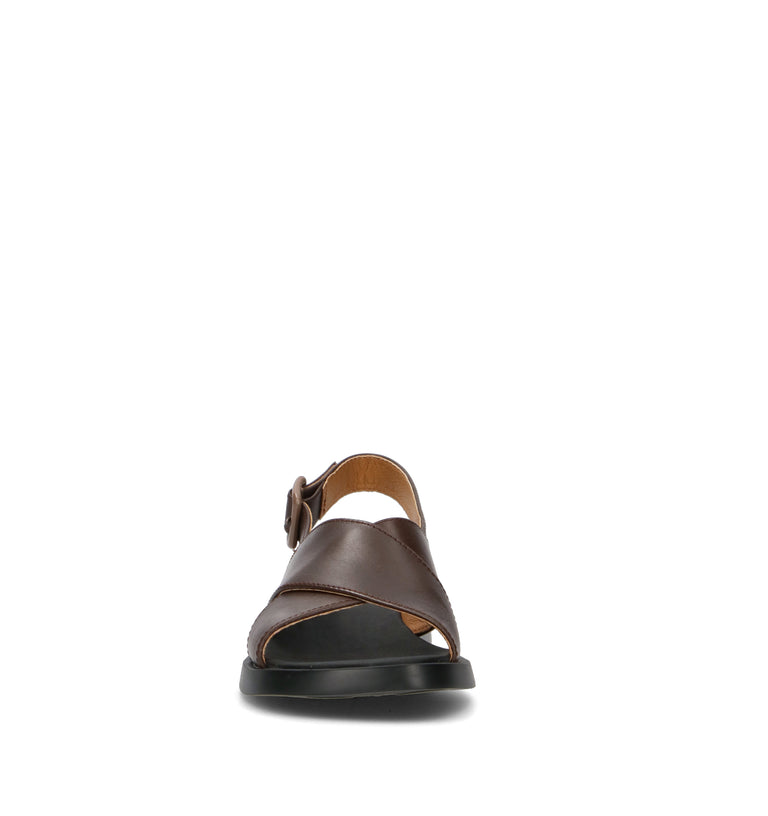 CAMPER Sandalo donna marrone in pelle