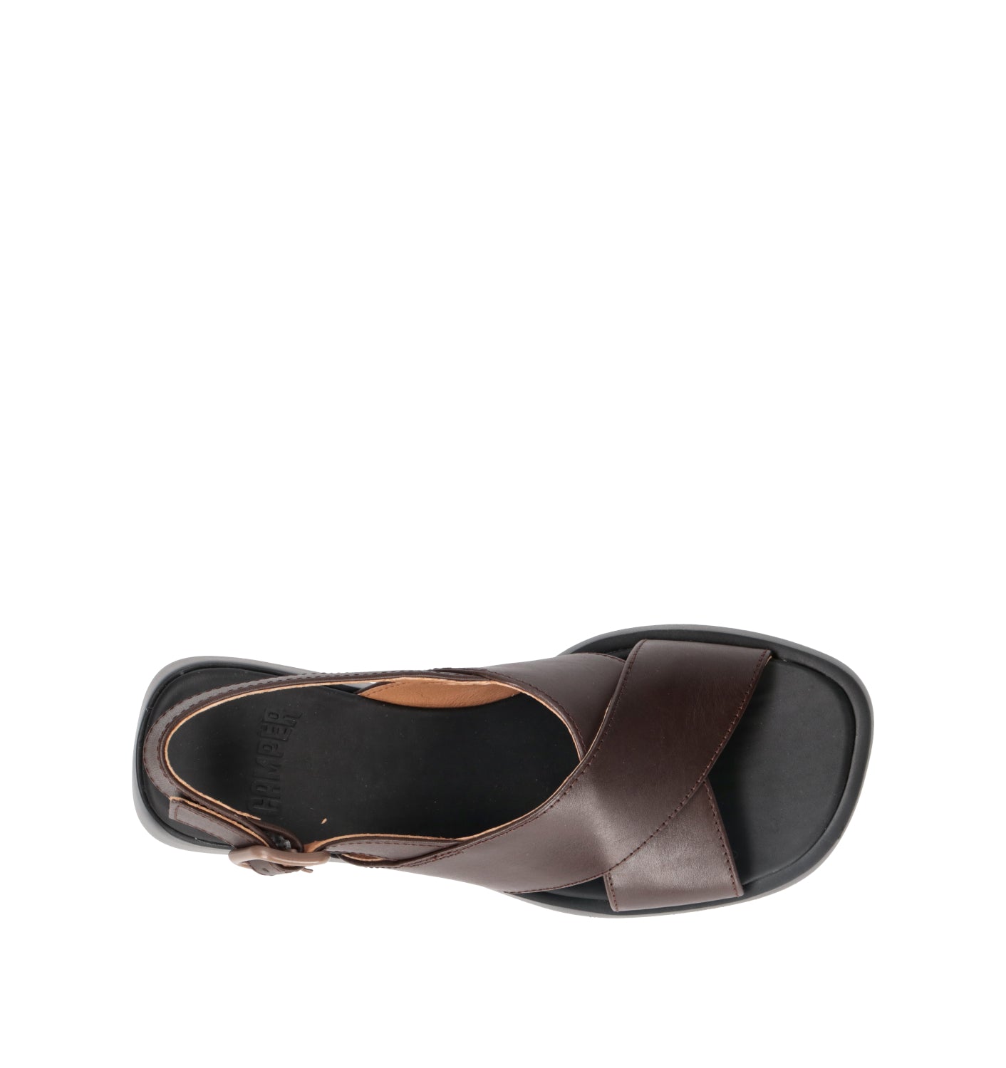 CAMPER Sandalo donna marrone in pelle